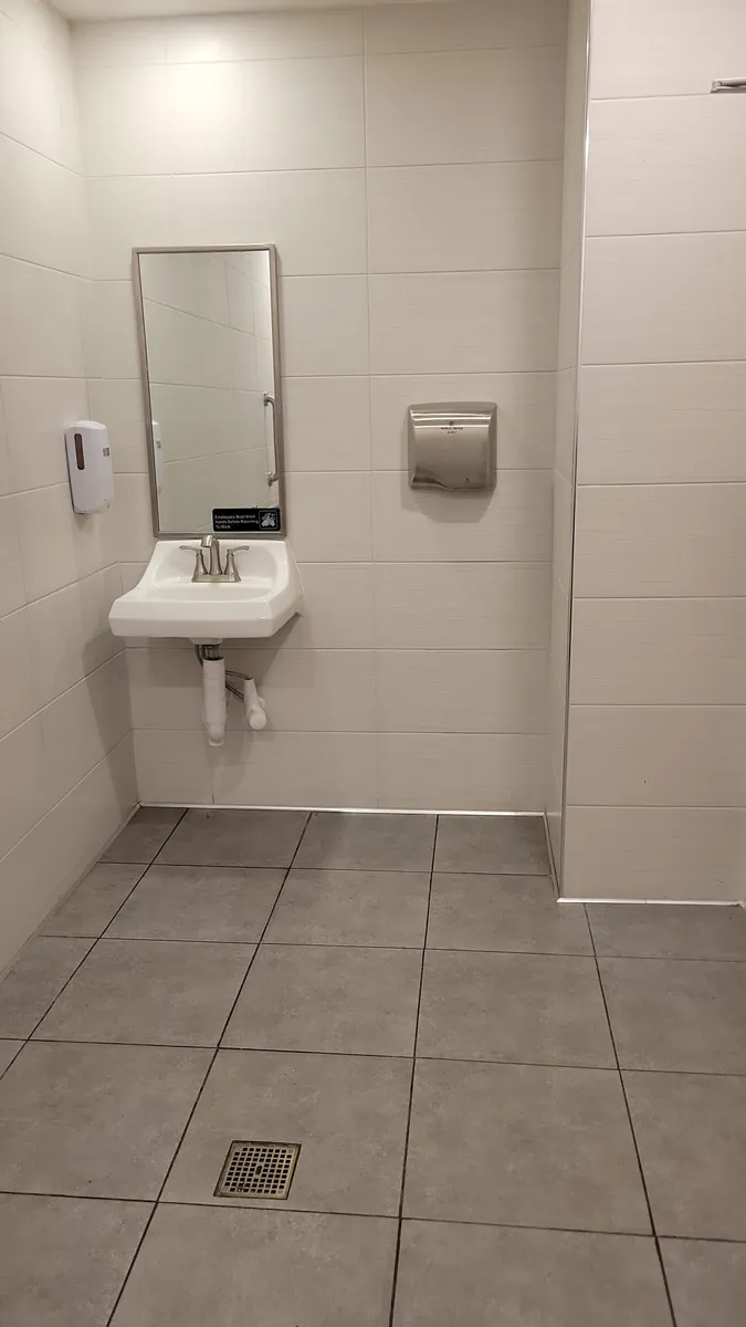 Completed restroom stalls after Taco Bell bathroom remodel in Kissimmee