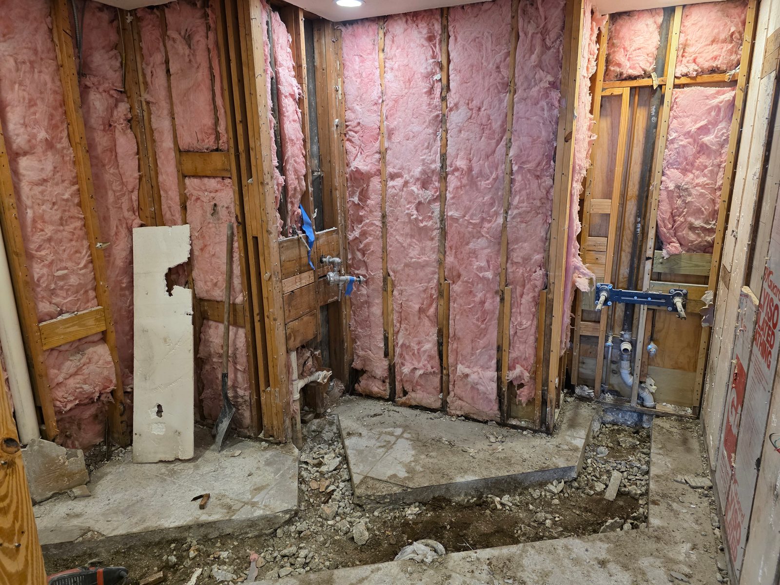 Taco Bell Repipe & Bathroom Remodel detail